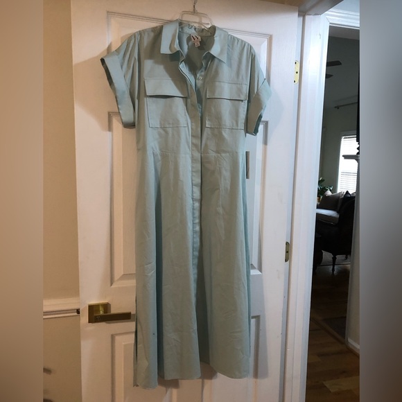 Worthington Dresses & Skirts - Worthington Sky Blue Collared Shirt